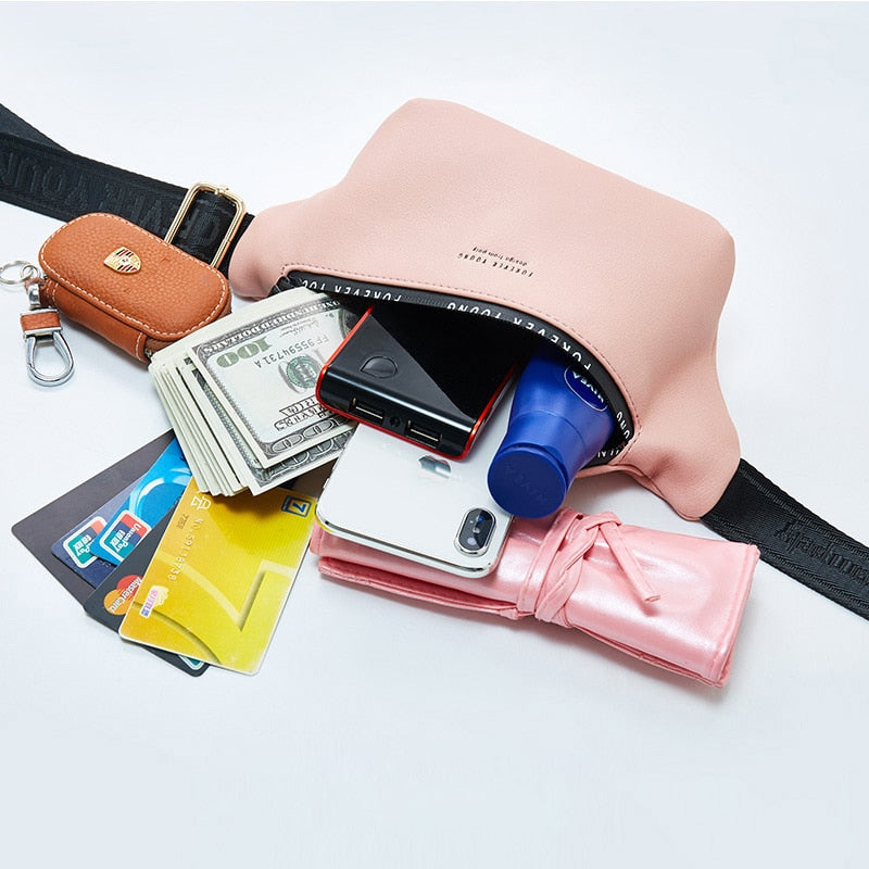 WEICHEN New Women Fanny Pack Multi-function Waist & Chest Bag Ladies Belt Bag Bum Pochete Sac Banana Female Waist Pack FASHION