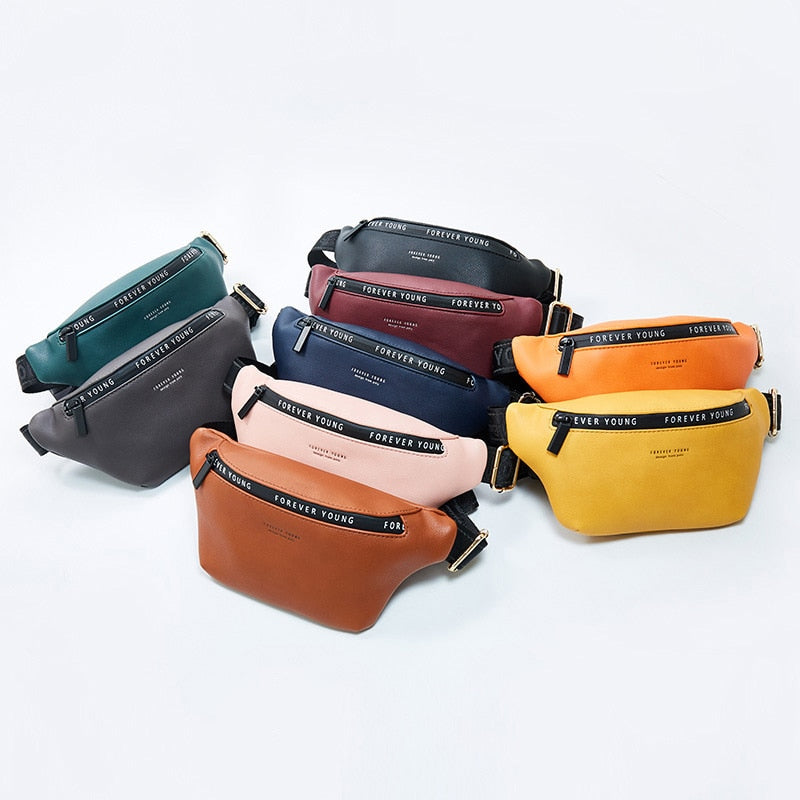 WEICHEN New Women Fanny Pack Multi-function Waist & Chest Bag Ladies Belt Bag Bum Pochete Sac Banana Female Waist Pack FASHION