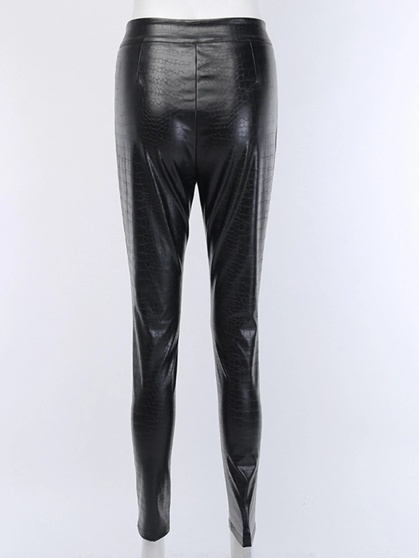 Pantalon Sexy en cuir noir taille haute pour femmes, streetwear y2k, vêtements gothiques, leggings en PU, décontracté, à la mode, crayon, 2025