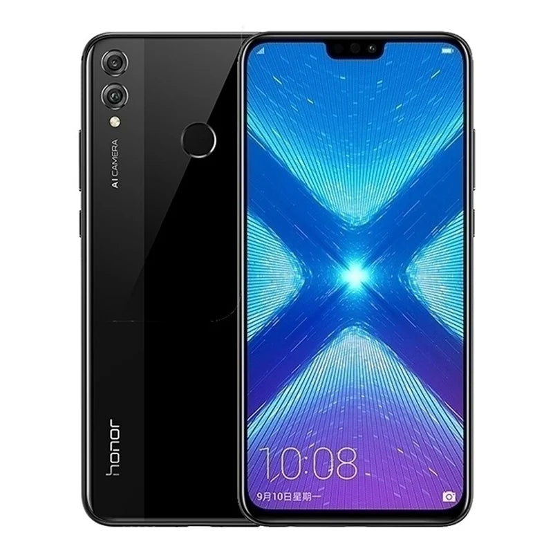Boom-Smartphone OR 8X, micrologiciel global, processeur Haisi Qilin 710, 6.5 pouces, caméra arrière, 20MP, reconnaissance d'empreintes digitales, téléphone d'occasion