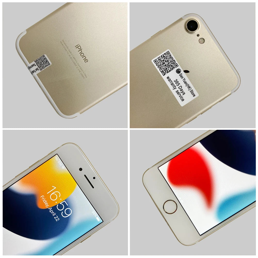 Apple-Téléphone portable iPhone 7Plus, 32 Go, 128 Go, 256 Go, Dean, 4.7 ", 5.5", IPS, LCD, 12MP, 4G Permanence, Façades, Core IOS, Original