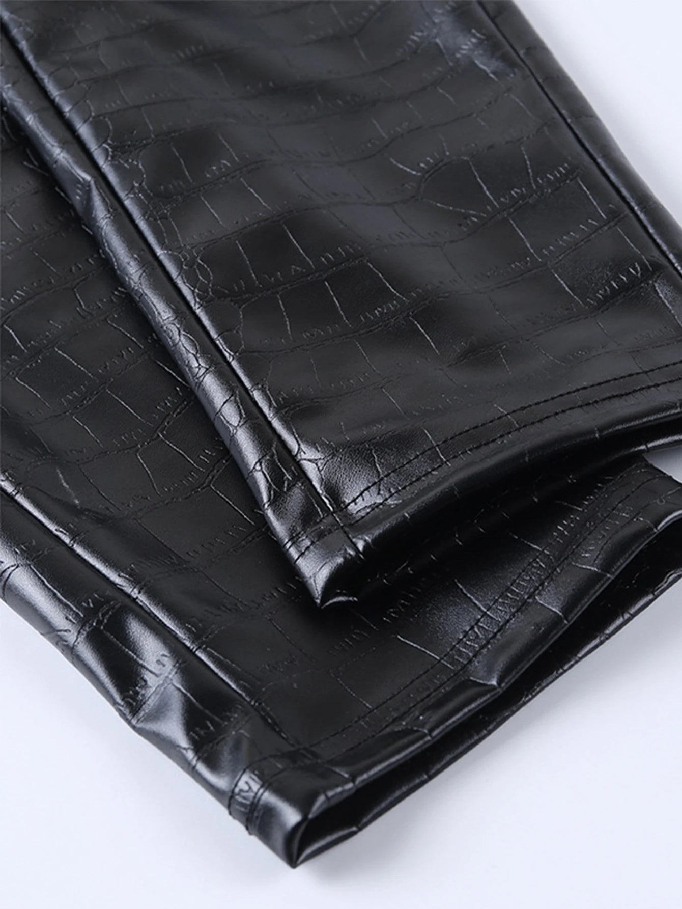Pantalon Sexy en cuir noir taille haute pour femmes, streetwear y2k, vêtements gothiques, leggings en PU, décontracté, à la mode, crayon, 2025