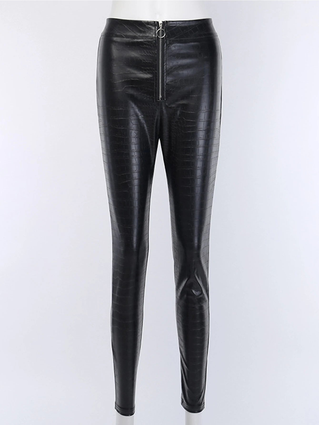 Pantalon Sexy en cuir noir taille haute pour femmes, streetwear y2k, vêtements gothiques, leggings en PU, décontracté, à la mode, crayon, 2025