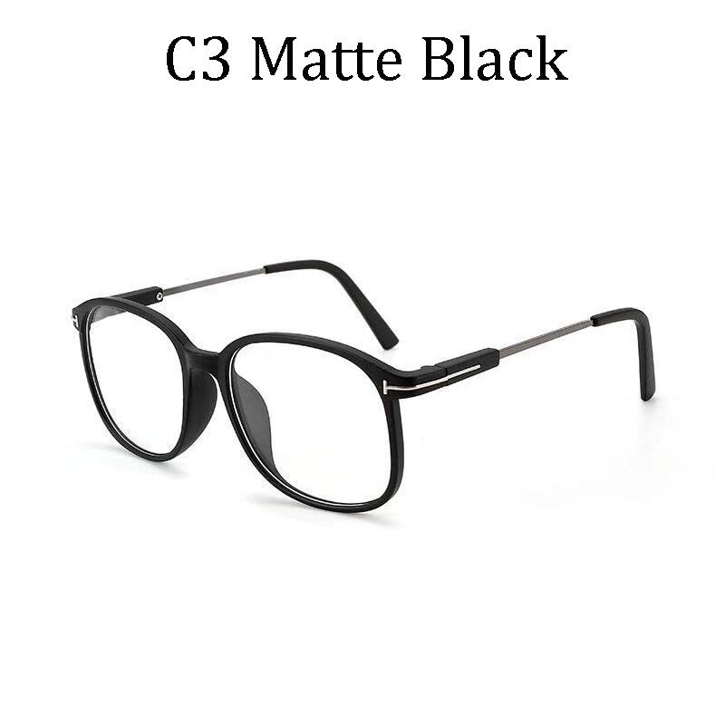 2021 New T Round Frame Sunglasses Oval Style Retro Fashion Street Shooting Oculos Sol Tom lens Decorative glasses