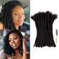 Human Hair Microlocks Sisterlocks Dreadlocks Extensions Crochet Braids Peruvian Hair 60 Strands Human Hair Faux Locks Crochet