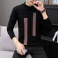 Winter Thick Warm Sweater Men Turtleneck Irregular Stripe Sweaters Slim Fit Pullover Long Sleeve Classic Knitwear Pull Homme