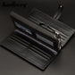 2020 Men Clutch Wallets Name Engraving Large Capacity Quality Long Card Holder Male Purse Zipper Brand PU Leather Wallet For Men