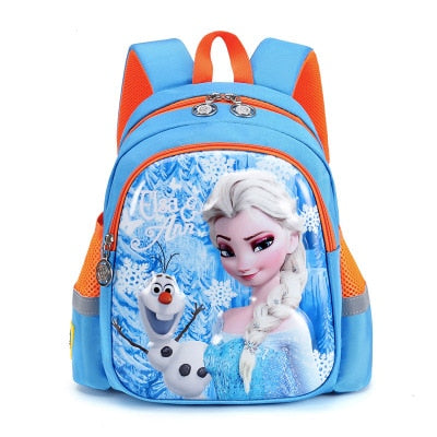 Disney Kindergarten schoolbag cartoon Elsa shoulder bag girl boy  baby children backpack kid Frozen schoolbag backpack