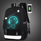 Children Backpack School Bags For Boy Girls Anime Luminous School Backpack Kids Waterproof Book Bag USB Charging SchoolBag Gift