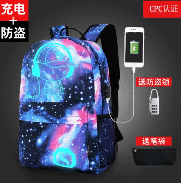 Children Backpack School Bags For Boy Girls Anime Luminous School Backpack Kids Waterproof Book Bag USB Charging SchoolBag Gift