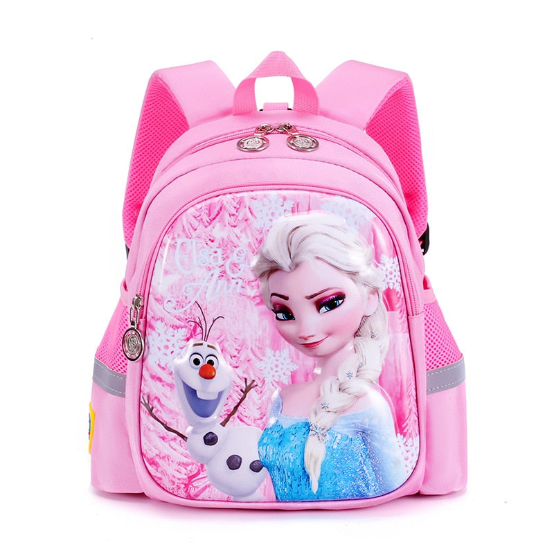 Disney Kindergarten schoolbag cartoon Elsa shoulder bag girl boy  baby children backpack kid Frozen schoolbag backpack