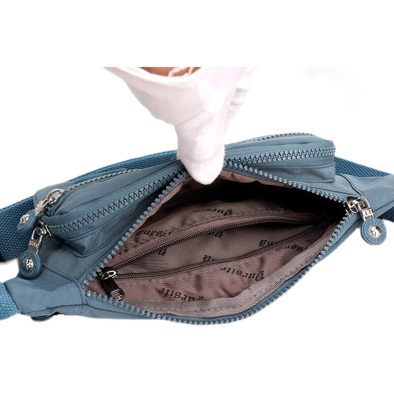 Women Designer Nylon Waist Packs Korean Style Female Fanny Pack 2022 New Crossbody Messenger Chest Bags Sac Banane Femme