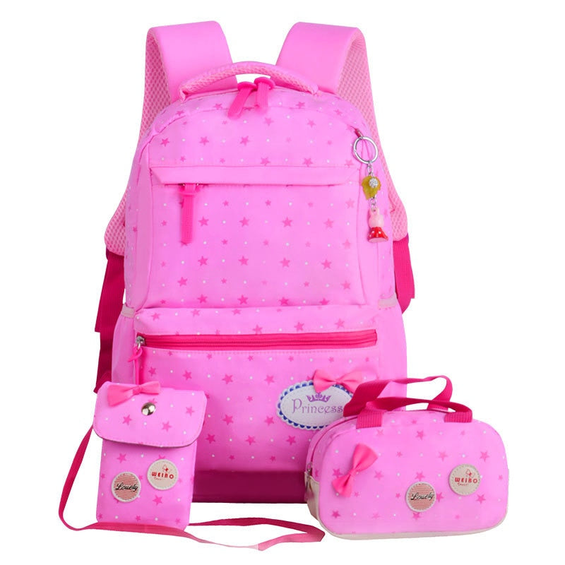 Children School Bags Teenagers Girls Printing Rucksack school Backpacks 3pcs/Set Mochila kids travel backpack Cute shoulder bag