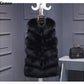 2018 Faux Fur Vest Fashion Faux Fur Coats Women Sleeveless Long fur Jacket Gilet Fourrure manteau femme faux fur vests S-4XL