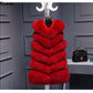 2018 Faux Fur Vest Fashion Faux Fur Coats Women Sleeveless Long fur Jacket Gilet Fourrure manteau femme faux fur vests S-4XL