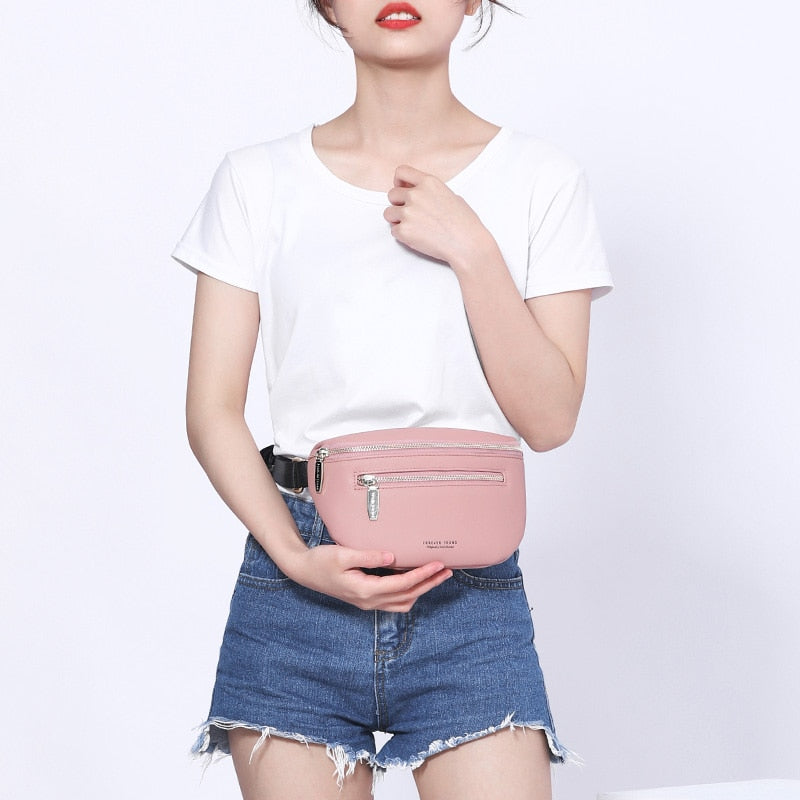 WEICHEN Multi-functiona Women's Fanny Pack Shoulder Bag and Chest Bag Female Belt Sac Women Waist Bag High Quality Ladies Bolsa