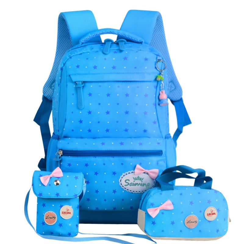 Children School Bags Teenagers Girls Printing Rucksack school Backpacks 3pcs/Set Mochila kids travel backpack Cute shoulder bag