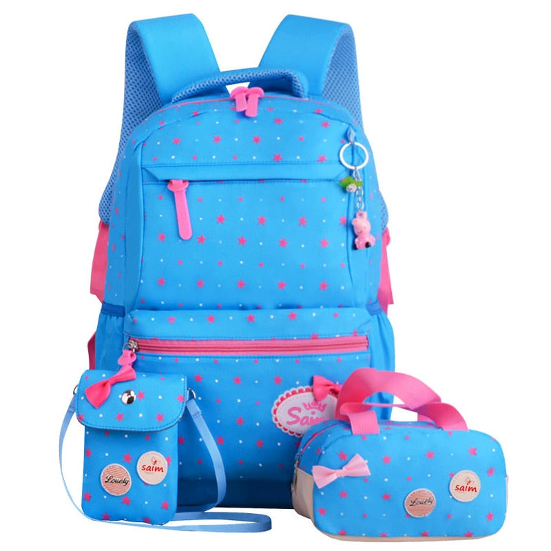 Children School Bags Teenagers Girls Printing Rucksack school Backpacks 3pcs/Set Mochila kids travel backpack Cute shoulder bag