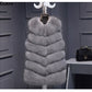 2018 Faux Fur Vest Fashion Faux Fur Coats Women Sleeveless Long fur Jacket Gilet Fourrure manteau femme faux fur vests S-4XL