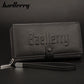 2020 Men Clutch Wallets Name Engraving Large Capacity Quality Long Card Holder Male Purse Zipper Brand PU Leather Wallet For Men