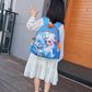 Disney Kindergarten schoolbag cartoon Elsa shoulder bag girl boy  baby children backpack kid Frozen schoolbag backpack