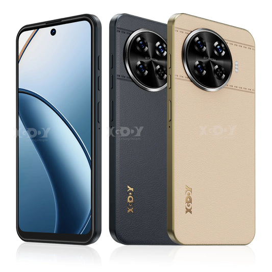 XGODY Smartphone 4G avec écran HD de 6,5 pouces, ROM 3 + 64 Go, 4250 mAh, 13 MP, téléphones mobiles Quad Core double SIM, visage débloqué