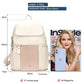 Zency White Soft Leather Women Backpack A+ High Quality Daily Large Capacity Knapsack Travel Bag Casual Lady Beige Stylish Black