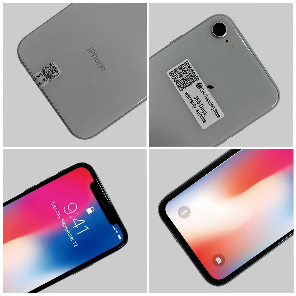 Apple-Smartphone iPhone X, téléphone portable, 3 Go de RAM, 64 Go, 256 Go de ROM, Dean Hexa Core, Face ID, 12MP, original, débloqué, persévérance