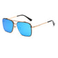 New Gradient Sunglasses for Men Fashion Metal Big Frame Sun Glasses Brand Design Luxury Lunette De Soleil Homme UV400