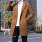 Men Trench Coat Single Button Korean Style Autumn Winter Thick Slim Windbreaker Coat Veste Homme Manteau Homme Hiver Jackets 코트