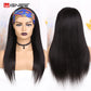 Wignee Women's Headband Wig Human Hair Long Straight Glueless Brazilian Wig For Black Women Full Machine Made Fast Free shipping