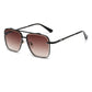 New Gradient Sunglasses for Men Fashion Metal Big Frame Sun Glasses Brand Design Luxury Lunette De Soleil Homme UV400