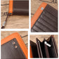 Retro business wallet, top leather long wallet, large capacity zipper, RFID anti-theft brush, genuine leather men's handbag