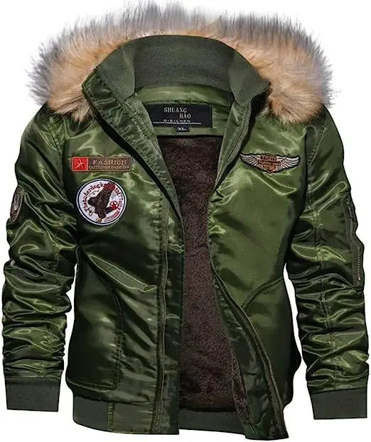 Men's Winter Cotton Jacket Tactical Bomber Thick Cotton Jacket Military Combat Pilot Cotton Jacket Coats Army Tac