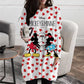 Disney Minnie Mickey Mouse Print Long T shirts Autumn Women Loose Pocket Femme Tops Cartoon Tshirt Long sleeve Ladies t-shirt