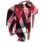 2023 Pamwallymensa Women's Scarf Winter Luxury Brand Tippet Scarves for Ladies  Plaid Shawls Warm British Style Thicken Man