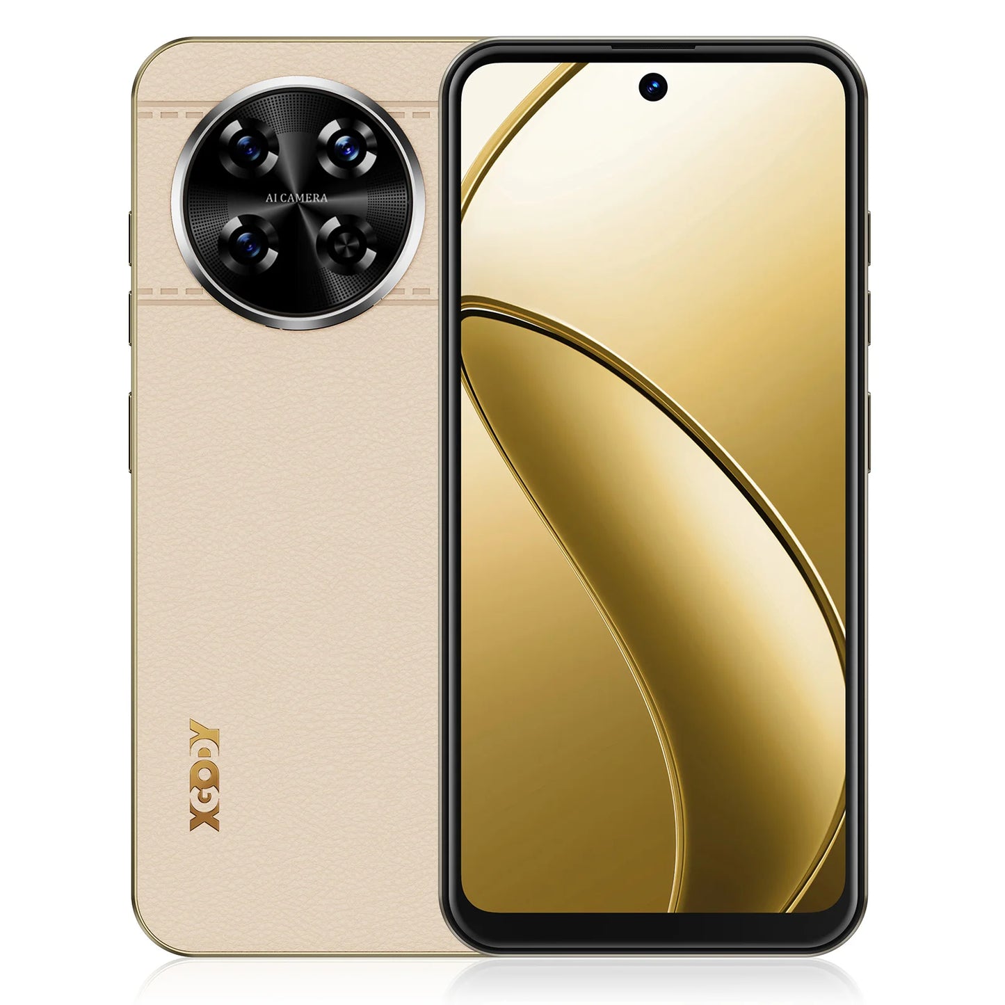 XGODY Smartphone 4G avec écran HD de 6,5 pouces, ROM 3 + 64 Go, 4250 mAh, 13 MP, téléphones mobiles Quad Core double SIM, visage débloqué