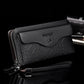 Men's Long Wallet Large Capacity Zero Wallet Bank Card Bag Luxury High Quality Double Zipper Phone Bag Purse Wrist Bag