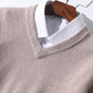 Super 100% Cashmere Sweater 2021 Men Pullover Autumn Winter Warm Classic V-neck Sweaters Male Jumper Jersey Hombre Pull Homme