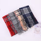 Fashion Winter Scarf Women Warm Plaid Scarf Men Cashmere Scarves pashmina Tippet Long Shawl Wrap Blanket Drop Shipping