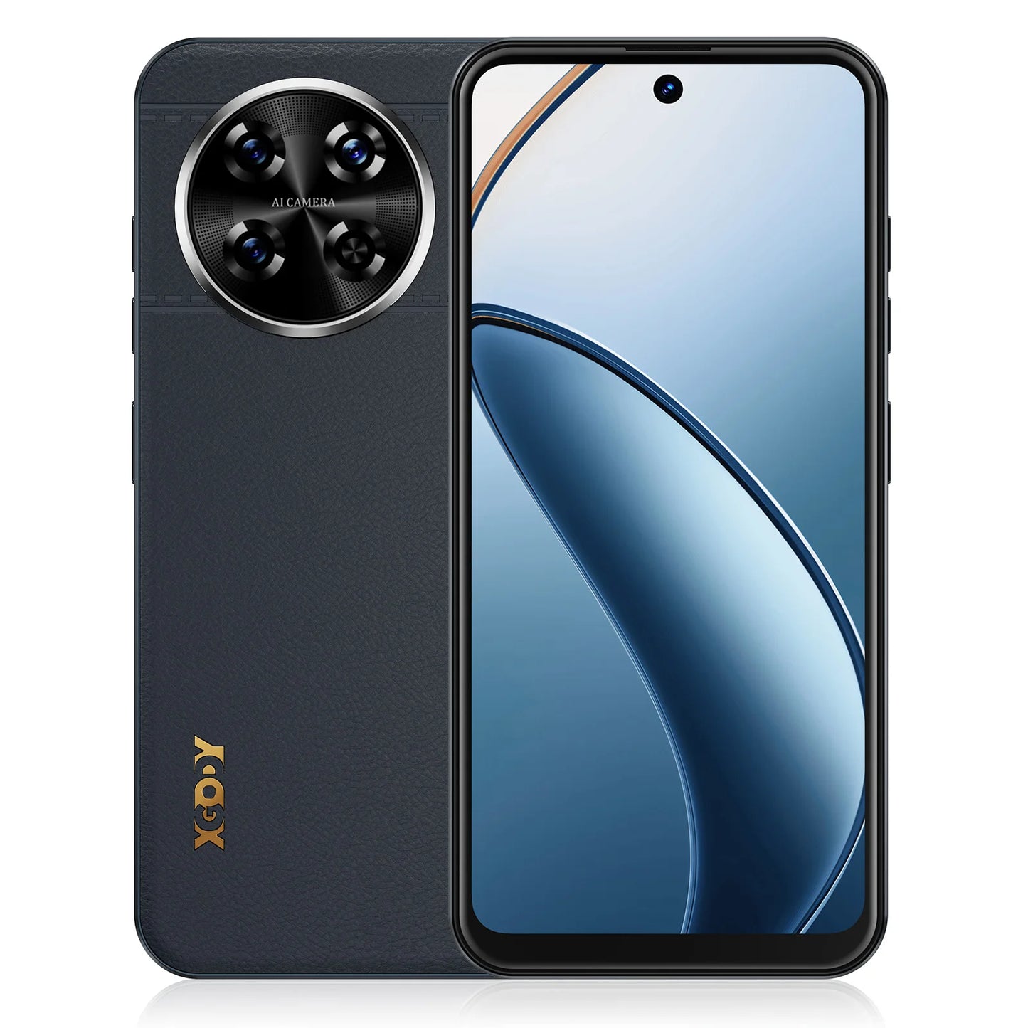 XGODY Smartphone 4G avec écran HD de 6,5 pouces, ROM 3 + 64 Go, 4250 mAh, 13 MP, téléphones mobiles Quad Core double SIM, visage débloqué