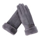 Women Winter Gloves Warm Touch Screen Black Fur Gloves Full Finger Mittens Driving Windproof Gloves Gants  Femmale Guantes