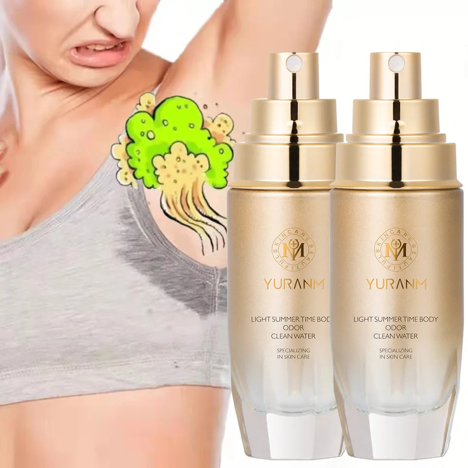 YURANM Antiperspirant Dew Underarms Dry Body Odor Removal Deodorant Water Lasting Fragrance Body Remove Odor Spray Deodor