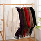 Womens Cloak Evening Dresses Knitting Shawl Plush Wraps Winter Warm Faux Fur Collar