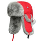 New Russia Winter Real fur Hat Men Outdoor Windproof Super Warm Real Rabbit Fur Bomber Hats Natural Soft Natural Rabbit Fur Caps