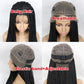 African American Synthetic Braid Wigs With Baby Hair Full Lace Frontal 36 Inches Black Knotless Box Braids Wig For Black Women