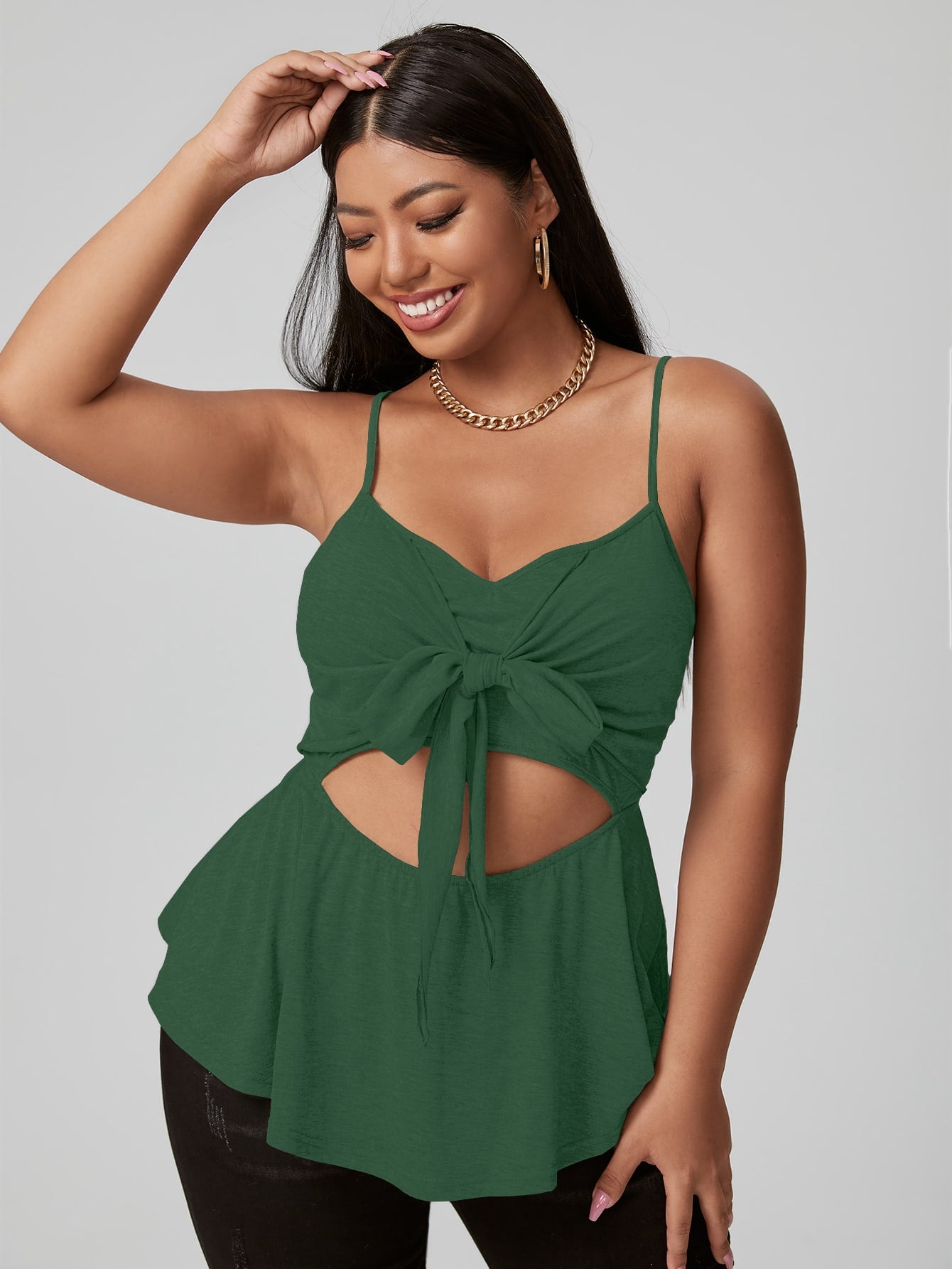 Large Plus Size 4XL Top Women&#39;s Summer 2022 Sexy Curvy Sleeveless Peplum Blouses Fashion Ruffles Solid Ladies T Shirts Camisole