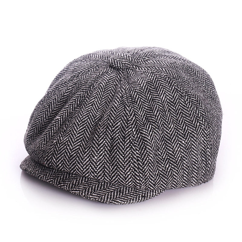 New Baby Hat for Boys Vintage Newsboy Kids Cap Baby Boys Hat Autumn Winter Baby Cap for Boy Children Hats 52/54