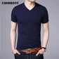 COODRONY Brand Summer Short Sleeve T Shirt Men Cotton Tee Shirt Homme Streetwear Casual V-Neck T-Shirt Men Clothing Tops C5102S