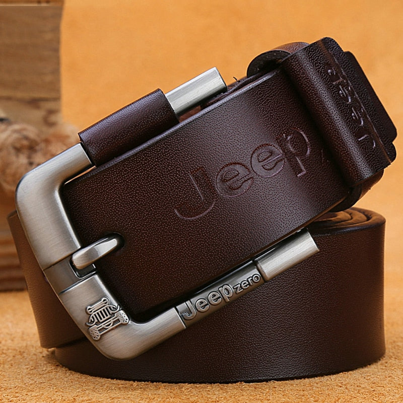 Belt Male Fashion Leather Men Real Genuine Leather Waist Strap Luxury Brand Pin Buckle Men's Belt Cummerbunds Ceinture Homme